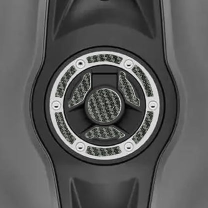 Motorcycle Carbon Tank Pad Protector Sticker Fuel Gas Oil Cap Decal, Anti-Scratch Oil Gas Tank Pad (Street Triple 765 RS 2023) - color: Street Triple 765 Rs 2023