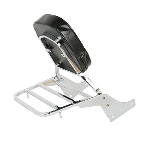 SLMOTO Sissy Bar Backrest Set Luggage Rack Pad Fit for Honda Shadow ACE 1100 VT1100 Shadow SABRE 1100 ACE VT1100 - color: Fit for Honda Shadow