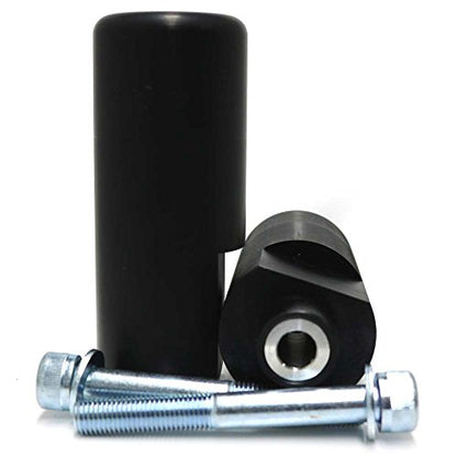 Shogun USA Made Yam YZF-R1 R1 2004 2005 2006 Black No Cut Frame Sliders - 750-6709