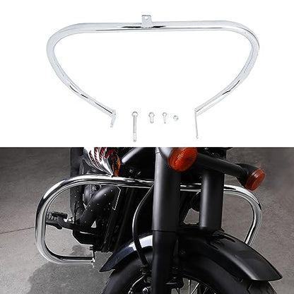 TCT-MOTORPARTS 1 1/4" Highway Engine Guard Crash Bar Support Fit for Honda VT750 Shadow AERO Phantom 2004-2025; VT750 Shadow Spirit C2 2007-2014 - color: Chrome