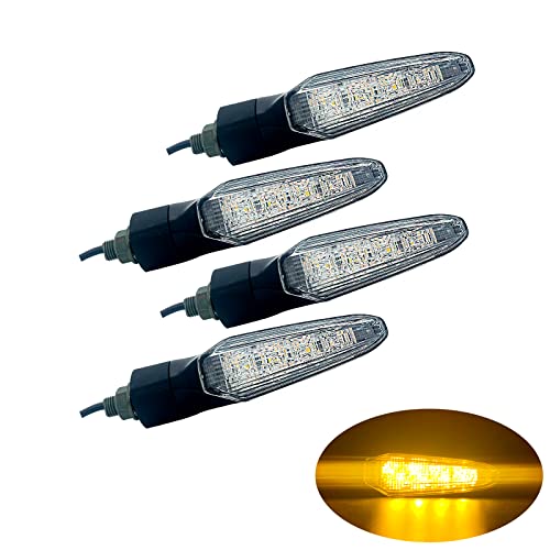 LED Turn Signal Lights Motorcycle Accessories E-MARK Motorbike High brightness DC12V - color: Clear / 4pcs, size: Model 1