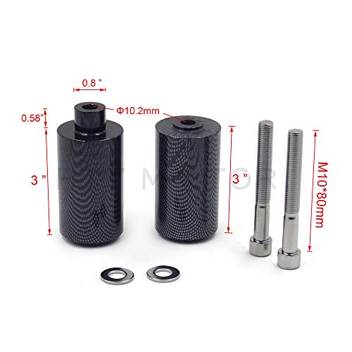 MT219-010-CN Frame Slider Crash Protector Compatible with 2002 2003 Yzf R1 Yzfr1 Yzf-R1 Carbon