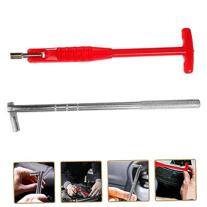 VICASKY 2pcs Valve Stem Puller Tool Valve Core Remover Installer for Easy Tire Maintenance Compatible Motorcycle and Car Saving Design