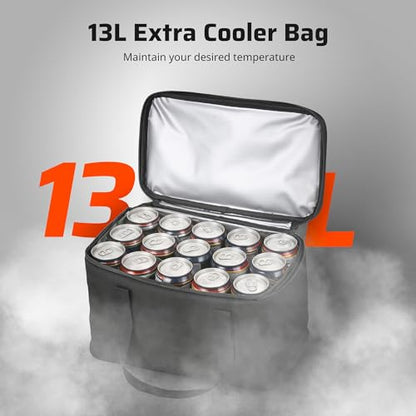 Ehaho ATV Rear Seat Storage Bags with Cooler Bag, 83L Large ATV Rear Rack Bag, [Waterproof & Durability] 4 Wheeler Cargo Rear Seat Bags Compatible with Polaris Sportman Fourtrax Can Am Kawasaki Yamaha