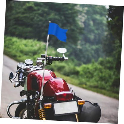 2pcs Motorcycle Flagpole Handlebar Mount Portable Safety Flag Pole for Sturdy and Design for Enhanced Visibility and Easy Installation