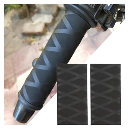 Non Slip Motorcycle Handlebar Grips Heat Shrinkable Rubber Cover Universal Fit for Scooter Moped Handlebar Tuning Accessories - color: Black