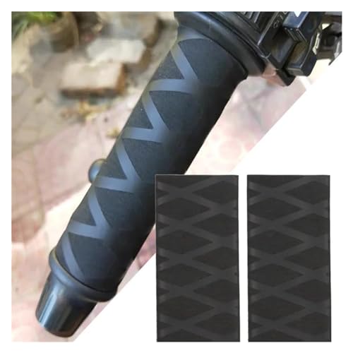Non Slip Motorcycle Handlebar Grips Heat Shrinkable Rubber Cover Universal Fit for Scooter Moped Handlebar Tuning Accessories - color: Blue