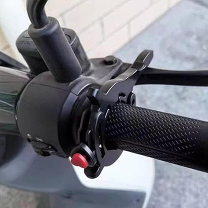 Motorcycle Throttle Cruise Control Clamp, Black, Universal Handlebar Mount, Easy Installation Booster for Electric Vehicles
