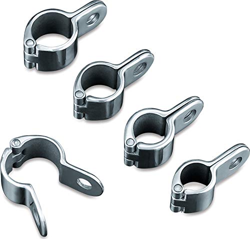 Kuryakyn 1001 Motorcycle Accessory: Magnum Quick Clamps for 1-1/2" Engine Guards or Tubing, Chrome, 1 Pair - color: Chrome, size: 1-1/2", style: 1 Pair