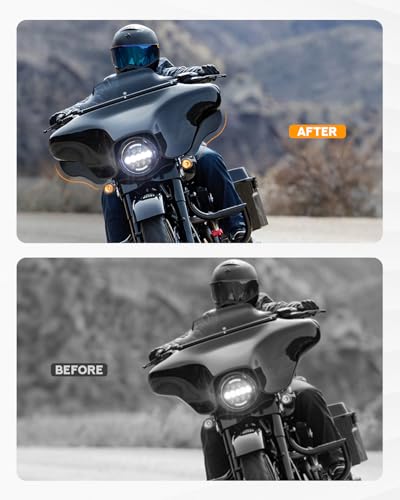 PBYMT Fairing Air Deflectors Side Wings Windshield Adjustable Wind Deflectors Compatible for 2008-2013 Harley Electra Glide Street Glide Trike
