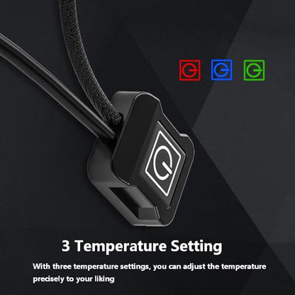 Riloer Motorcycle Heated Grip Cover Pad, 12V Scooter Motorcycle Hand Grip Heater Warmer Hot, 3 Temperature Settings Grips Handlebar Electric Heating Handle Cover (With Offset Printing Pattern) - style: With Offset Printing Pattern