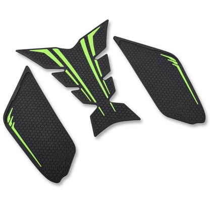 Motorcycle Tank Grip Protector Pads, Anti-Slip Honeycomb Design, Compatible with Suitable for Kawasaki Z900 2017-2025 (green) - color: green