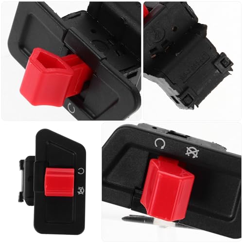 Motorcycle Handlebar Switch Push Button Headlight Light Switch Waterproof for ATV Electric Bike Off-Road Use