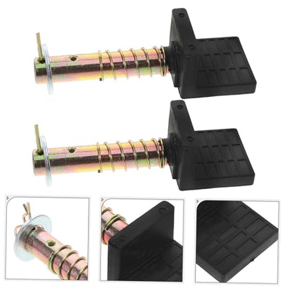 Luxshiny 2pcs Motorcycle Stand Spool Attachment Heavy Duty Rear Wheel Lifting Device Shaped Design for Quick Installation Compatible with Various Models