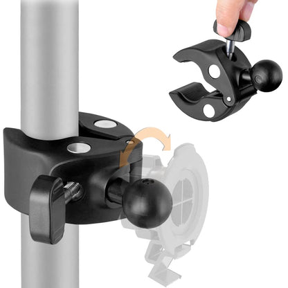Heavy Duty 22mm Ball Bike Motorcycle Pole Bar Mount for Garmin dezl OTR1000 OTR1010 OTR800 OTR810 RV 1090 1095 890 895 DriveSmart 86 8"-10" Truck GPS Navigator
