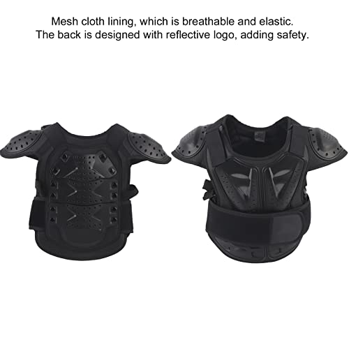 Kids Riding Armor Kids Cycling Armor Youth Body Protector Child Protective Vest Chest Back Protector Reflective Adjustable Hook and for Motorcycle Scooter - size: Small