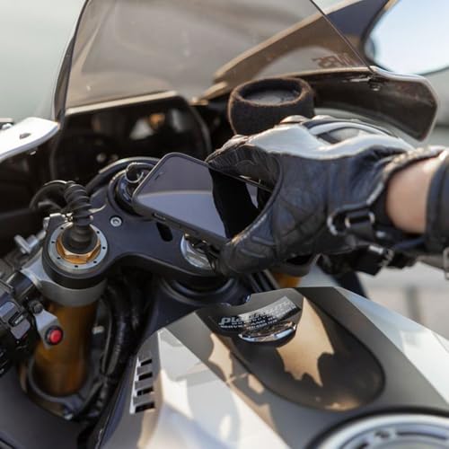 Quad Lock Fork Stem Motorcycle Phone Mount (V2) with MAG Phone Case and Vibration Dampener for Galaxy S26 Ultra - size: Samsung Galaxy S26 Ultra