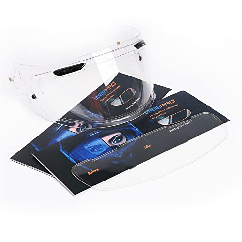 Helmet Visor Anti Fog Film,Fog-Free Inner Layer Pre-Cut Compatible with Arai Helmets | For Easy Install in Cold or Rain,3.7"x11.5" Clear Adhesive Film - size: ARAI