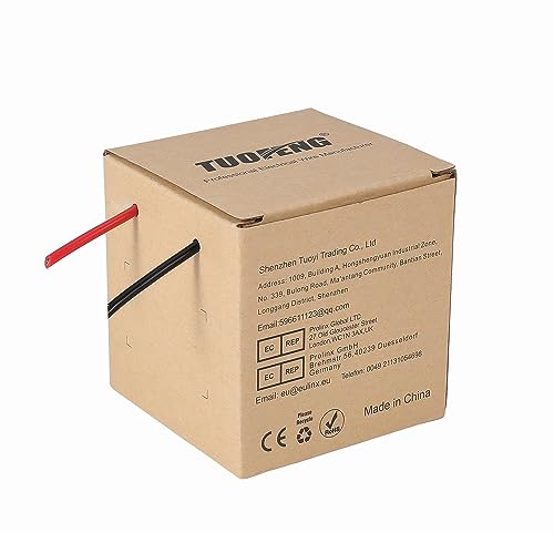 TUOFENG Silicone Wire 18 AWG 100 Feet (2 Pack) - 600V High-Temp Flexible Cable, Oil & Flame Resistant for Automotive, Industrial, DIY, Solar Projects - Red/Black Tinned Copper Wire - size: 18 AWG Silicone Wire 2 Colors 50ft Each