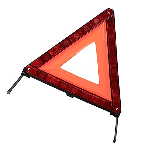 1pc Emergency Reflective Triangle Warning Sign Essential Roadside Safety Kit for Vehicles High Visibility Design Easy Setup Compact Storage