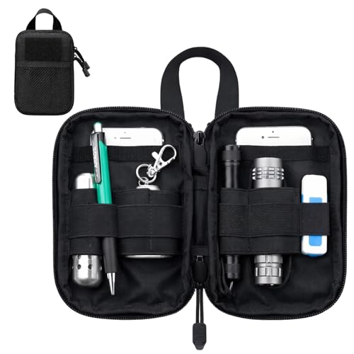 Mini EDC Pouch, Small Tactical EDC Molle Belt Pouch for Men, Portable Military Carry Accessory for Phone, Tools, and Essentials - size: type2