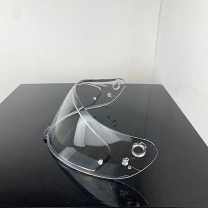 HJ20M Helmet Visor Replacement,Tinted UV protection Motorcycle Helmet Face Shield Windshield Lens For HJC C70 FG-17 FG-ST IS-17 (Clear) - color: Clear