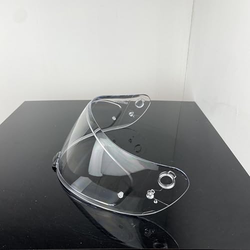 HJ20M Helmet Visor With Anti Fog Film, Motorcycle Helmet Face Shield Windshield Lens For HJC C70 FG-17 FG-ST IS-17 (Clear+Film) - color: Clear+film