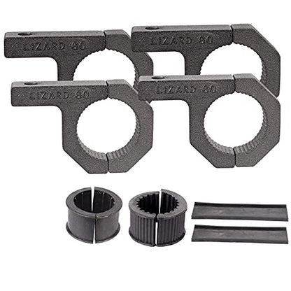 Tube Clamps - 4Pack,Cross Bar Clamp 1.125",1.25",1.5 inch,Roll Cage Clamp for Bar Diameter 1-1/8", 1-1/4",1-1/2" Mounting Bracket, Motorcycle Crash Bar Led pod Light Mount(28/32/38mm Clamp) - size: 1.125~1.5" Clamps