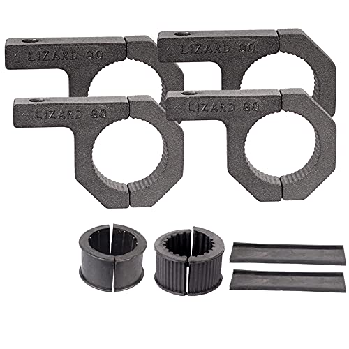 Tube Clamps - 4Pack,Cross Bar Clamp 1.125",1.25",1.5 inch,Roll Cage Clamp for Bar Diameter 1-1/8", 1-1/4",1-1/2" Mounting Bracket, Motorcycle Crash Bar Led pod Light Mount(28/32/38mm Clamp) - size: 1.125~1.5" Clamps