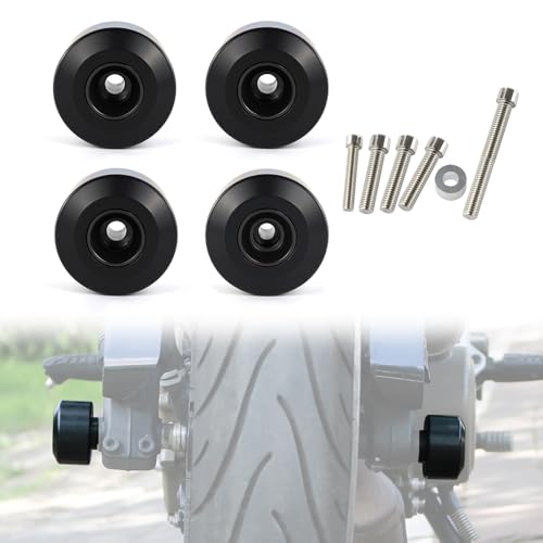 Motorcycle Front Rear Fork Wheel Frame Slider Crash Protector Compatible with Husqvarna Vitpilen/Svartpilen 401 2017-2023, Axle Slider Crash Pads