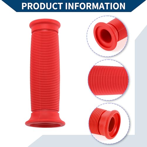 7/8" 22mm 15/16" 24mm Universal Motorcycle Hand Grips Cover Non Slip Rubber Handlebar Grips for Motorcycle Scooter Bicycle ATV Red 1 Pair