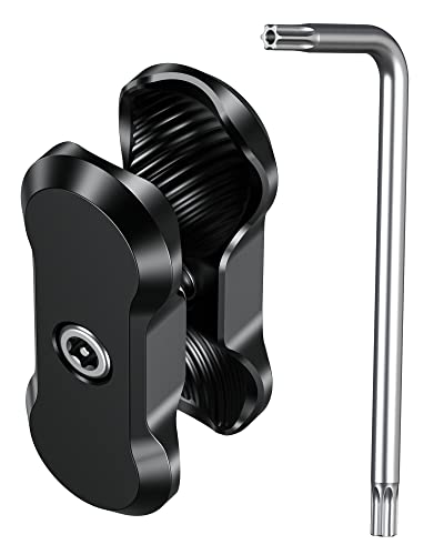 BRCOVAN Aluminum Alloy Anti-Theft Double Socket Arm | Compatible with RAM Mounts B Size 1'' Ball Components & Bike Motorcycle Phone Mount Holder with 1'' Ball Adapter