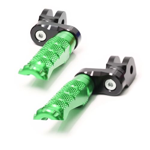MCMOTOPARTS R-FIGHT Red Front Footpegs 25mm Lowering Foot Pegs Compatible with ER-6F 2006-2008 06 07 08 - color: Red, size: 1 inch Extension (25mm)