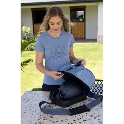 LeMieux Hat Box - Easy Clean - Keep Your Competition Helmet Looking Perfect - One Size - color: Powder Blue