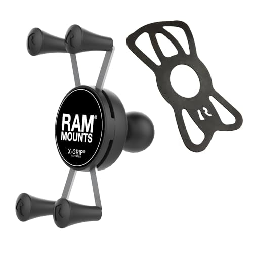 RAM MOUNTS X-Grip Universal Smartphone Holder Cradle – B Size 1" Ball (RAM-HOL-UN7BU) - style: Small Phones
