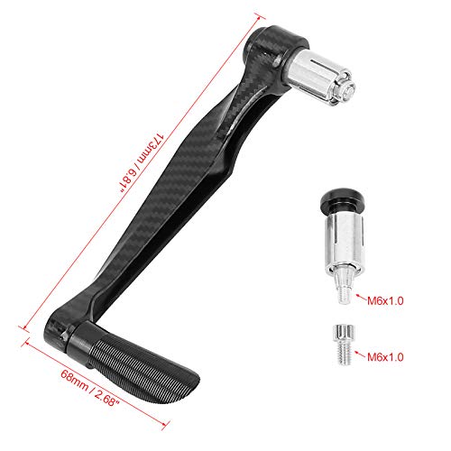 F FIERCE CYCLE 1 Pair Universal 22mm Brake Clutch Lever Protector Hand Guard for Motorcycle Black - color: Black