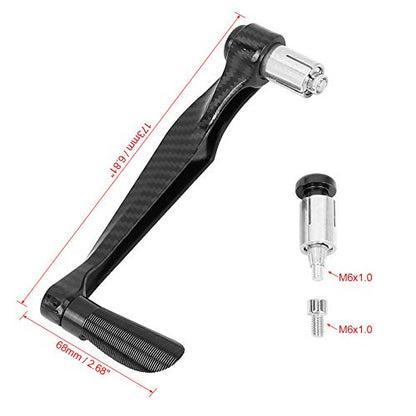 F FIERCE CYCLE 1 Pair Universal 22mm Brake Clutch Lever Protector Hand Guard for Motorcycle Black - color: Black
