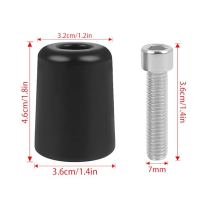 Motorcycle Handle Bar End Grips Plug Weights Hand Grips Plug Caps Replacement for Kawasaki ER6N NINJA650 Ninja 650 2009-2016 ZX14R 2010-2022 KLR650 2010-2018 Vulcan S 650 2016-2024