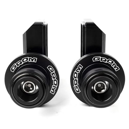 Compatible With Grom 125 2025 MSX 125 MSX125 2013-2023 2024 2025 Grom Accessories CNC Motorcycle Swingarm Spools Sliders Rear Wheel Axle Stand Screws Adapter (Black) - color: Black