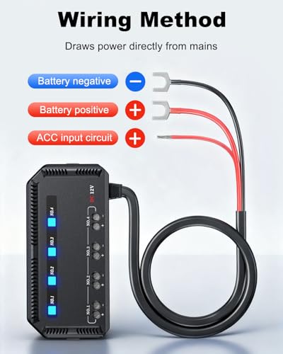 12V Fuse Block, 20A Motorcycle Fuse Relay Box Kit with LED Warning Indicator 4 Circuits, Motorcycle Fuse Box Holder Automotive Fuse Block for Vehicle Car Motorcycle ATV UTV