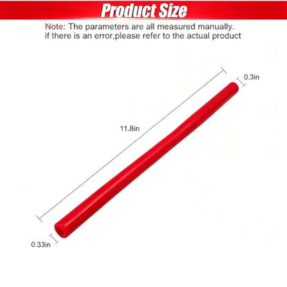 Universal Car Spark Plug Socket, Portable Automotive Spark Plug Tool kit | with Two Sizes Inner Diameter, Motorcycles Reusable Rubber Tube Tool (Red)