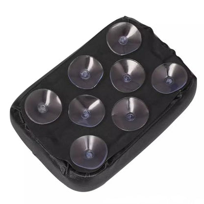 Motorcycle Passenger Seat Quick Release Rear Seat Cushion with 8 Suction Cups Compatible with H-arley XL883 1200 X48 72 Black
