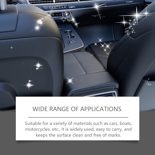 Car Interior Cleaning Sponge for Leather: 6PCS Microfiber Detailing Sponges - for Car Seats, Leather, Auto Interior Cleaning Kit for Tesla and All Vehicles