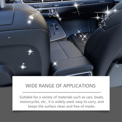 Car Interior Cleaning Sponge for Leather: 6PCS Microfiber Detailing Sponges - for Car Seats, Leather, Auto Interior Cleaning Kit for Tesla and All Vehicles
