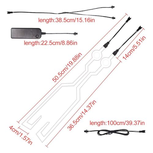 PVC Motorcycle Helmet Light Strip, 3 Modes LED Light for Safety on Helmets, Ideal for Motorcycles, Bikes, and Outdoor Activities, with Water Design for Lasting