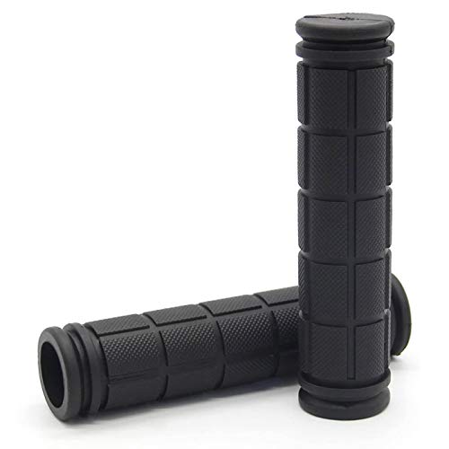 Bike Handle Grips with Tassel Streamers for Girls Boys and Kids, Non-Slip Bicycle Handlebar Grips Cover for Mountain Bike, Scooters Road Bike BMX MTB Cycling Replacement Parts - color: Black