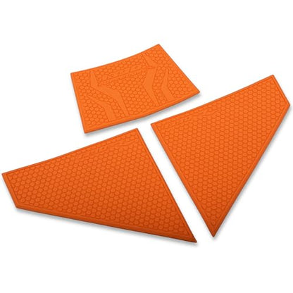 Motorcycle Tank Grip Protector Pads, Anti-Slip Honeycomb Design, Compatible with KTM 1390 SUPER DUKE R EVO 2024-2025 (orange)