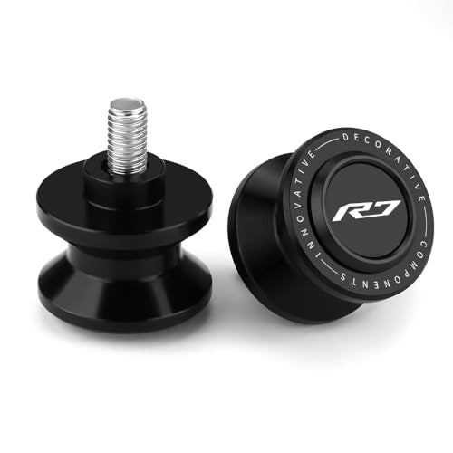 M6 Motorcycle Swingarm Spools Slider Compatible With YAMAHA YZF R7 2021 2022 2023 2024 2025 2026 | Swing Arm Stand Bobbins Screws YZF-R7 YZFR7 Accessories (black-2) - color: black-2