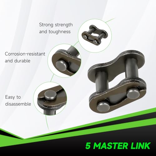 35 Chain 140 Links Chain Breaker Kit for Mini Bike Coleman CT100U CC100X Baja DB30 Blitz Racer Motovox MBX10 MBX11 Monster Mega Moto 80 105cc Predator 212cc 100cc 97cc Go Kart Minibike Parts