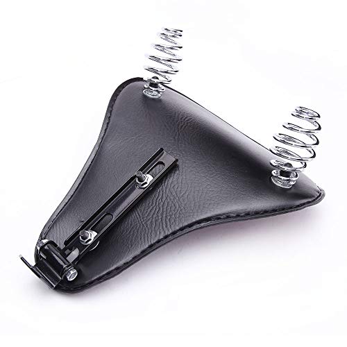 13" Brown Crocodile Motorcycle Leather Driver Seat Cushion for Harley Davidson Sportster Chopper Bobber (Brown-Crocodile) - color: Brown-Crocodile